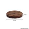 Malwa Craft  Dining Table Top Home Office Wooden Tea Coasters (Brown, Set of 4) - Image 5