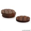 Malwa Craft  Dining Table Top Home Office Wooden Tea Coasters (Brown, Set of 4) - Image 3